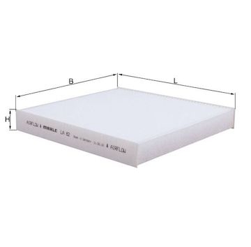 Filtr, vzduch v interiéru MAHLE ORIGINAL LA 82