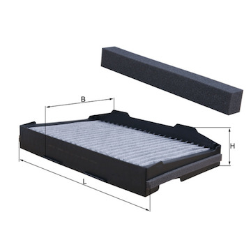 Filtr, vzduch v interiéru MAHLE ORIGINAL LAK 255