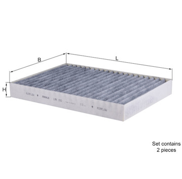 Filtr, vzduch v interiéru MAHLE ORIGINAL LAK 292/S