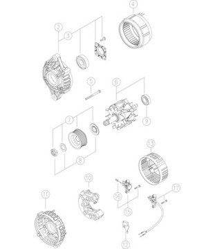generátor MAHLE ORIGINAL MG 267