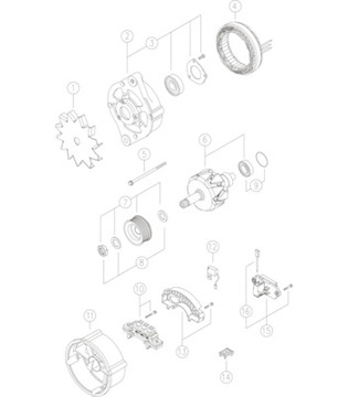 generátor MAHLE ORIGINAL MG 563