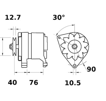 generátor MAHLE ORIGINAL MG 582
