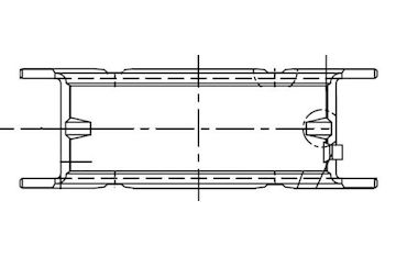 Hlavní ložiska klikového hřídele MAHLE ORIGINAL 001 FL 10328 000