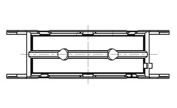 Hlavní ložiska klikového hřídele MAHLE ORIGINAL 011 FL 19496 050