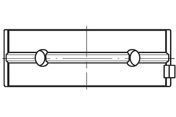 Hlavní ložiska klikového hřídele MAHLE ORIGINAL 081 HL 19395 000