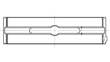 Hlavní ložiska klikového hřídele MAHLE ORIGINAL 099 HL 10226 050