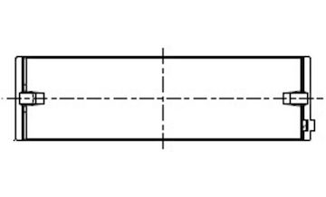 Hlavní ložiska klikového hřídele MAHLE ORIGINAL 227 HL 21666 025
