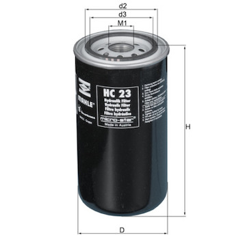 Hydraulický filtr, automatická převodovka MAHLE ORIGINAL HC 23