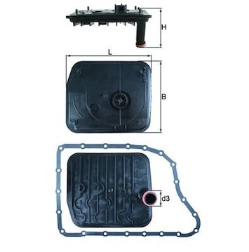 Hydraulický filtr, automatická převodovka MAHLE ORIGINAL HX 153D