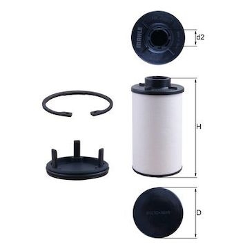 Hydraulický filtr, automatická převodovka MAHLE ORIGINAL HX 286KIT