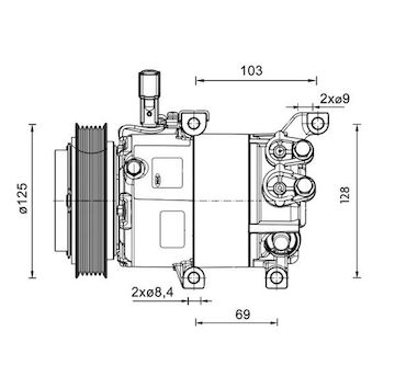 Kompresor, klimatizace MAHLE ORIGINAL ACP 1458 000P