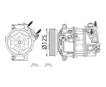 Kompresor, klimatizace MAHLE ORIGINAL ACP 511 000S