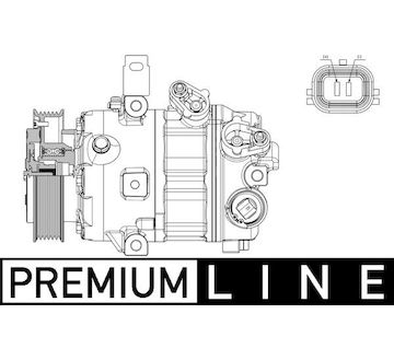 Kompresor, klimatizace MAHLE ORIGINAL ACP 634 000P
