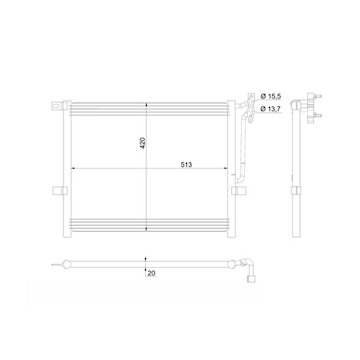 Kondenzátor, klimatizace MAHLE ORIGINAL AC 234 002S