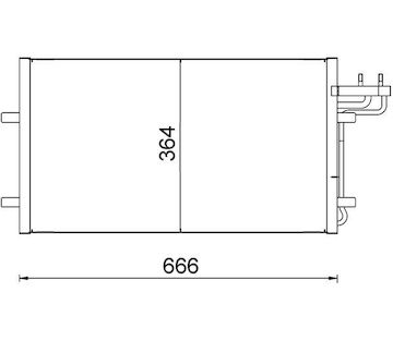 Kondenzátor, klimatizace MAHLE ORIGINAL AC 374 000S