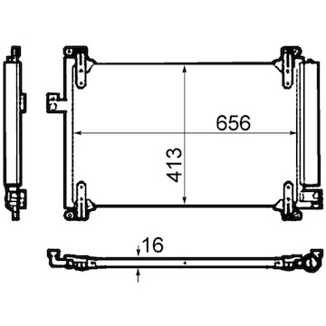 Kondenzátor, klimatizace MAHLE ORIGINAL AC 504 000P