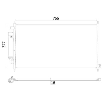 Kondenzátor, klimatizace MAHLE ORIGINAL AC 928 000S