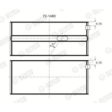 Ložisko GLYCO 72-1460