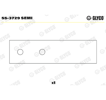 Ložiskové pouzdro, ojnice GLYCO 55-3729 SEMI