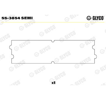 Ložiskové pouzdro, ojnice GLYCO 55-3854 SEMI