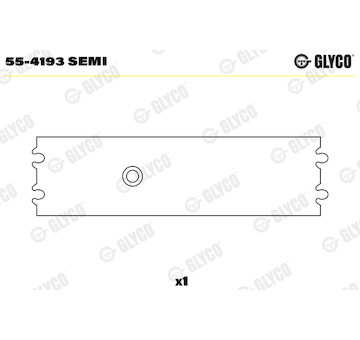 Ložiskové pouzdro, ojnice GLYCO 55-4193 SEMI