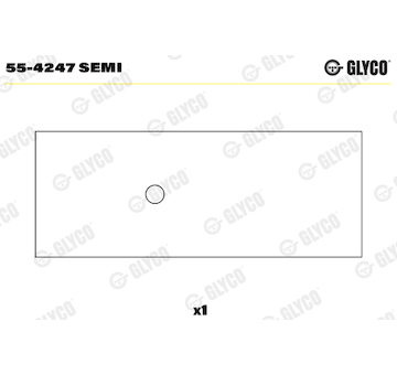 Ložiskové pouzdro, ojnice GLYCO 55-4247 SEMI