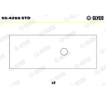 Ložiskové pouzdro, ojnice GLYCO 55-4266 STD
