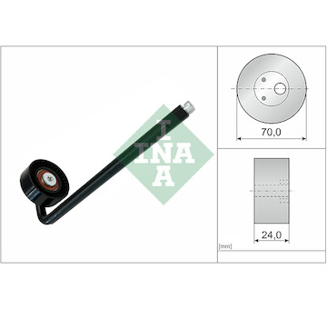 Napínací kladka, klínový řemen INA 531 0836 10