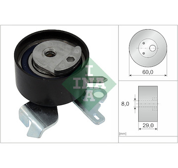 Napínací kladka, ozubený řemen INA 531 0755 10