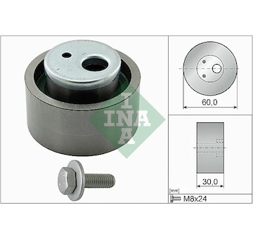 Napínací kladka, ozubený řemen INA 531 0780 10