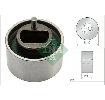 Napínací kladka, ozubený řemen INA 531 0855 10