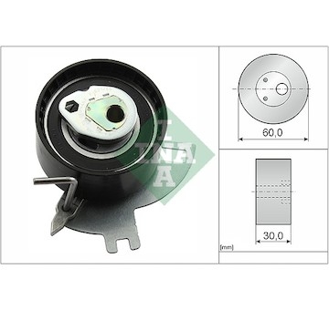 Napínací kladka, ozubený řemen INA 531 0885 10