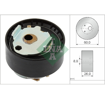 Napínací kladka, ozubený řemen INA 531 0919 10