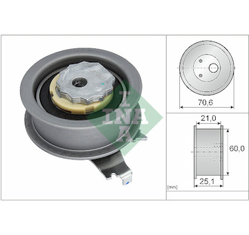 Napínací kladka, ozubený řemen INA 531 0940 10