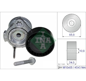 Napínák, žebrovaný klínový řemen INA 534 0353 10