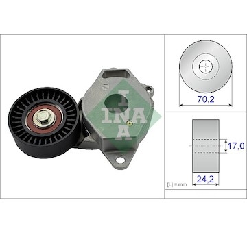 Napínák, žebrovaný klínový řemen INA 534 0409 10