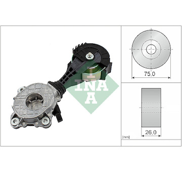 Napínák, žebrovaný klínový řemen INA 534 0426 10