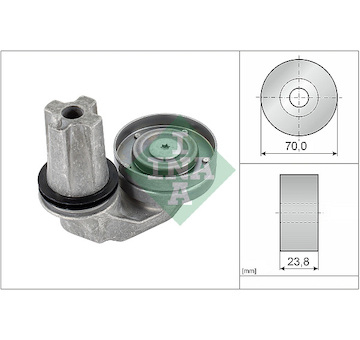 Napínák, žebrovaný klínový řemen INA 534 0635 10