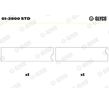 Ojniční ložisko GLYCO 01-2800 STD