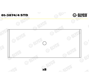 Ojniční ložisko GLYCO 01-3874/4 STD