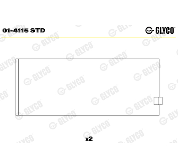 Ojniční ložisko GLYCO 01-4115 STD