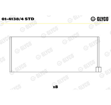 Ojniční ložisko GLYCO 01-4138/4 STD