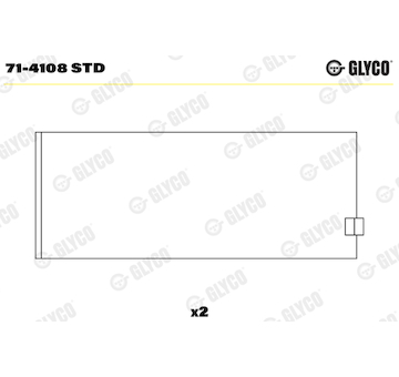 Ojniční ložisko GLYCO 71-4108 STD