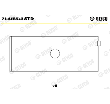 Ojniční ložisko GLYCO 71-4185/4 STD