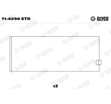 Ojniční ložisko GLYCO 71-4290 STD