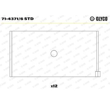 Ojniční ložisko GLYCO 71-4371/6 STD