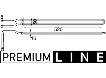Olejový chladič, motorový olej MAHLE ORIGINAL CLC 229 000P