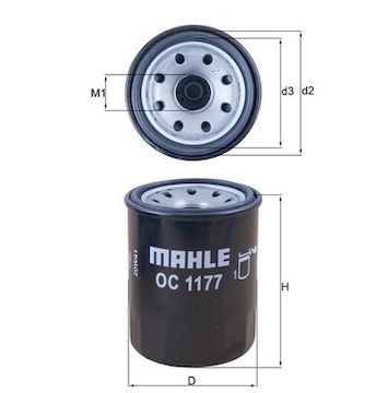 Olejový filtr MAHLE ORIGINAL OC 1177