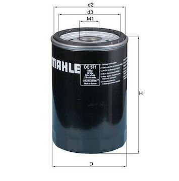 Olejový filtr MAHLE ORIGINAL OC 571