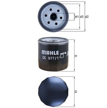 Olejový filtr MAHLE ORIGINAL OC 977/1